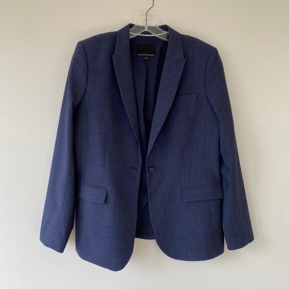 Banana Republic Navy Suit Blazer Size 14